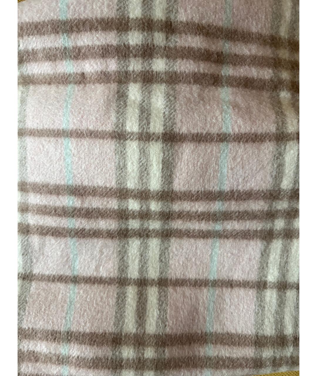 BURBERRY Розовый кашемировый шарф, фото 4