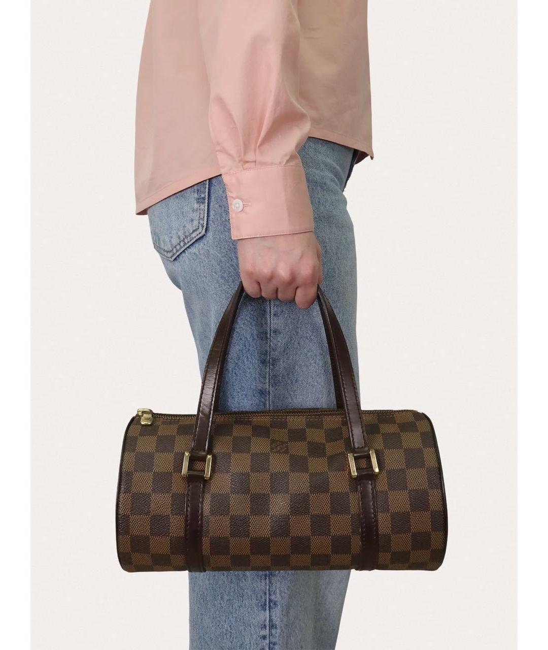 LOUIS VUITTON Коричневая сумка с короткими ручками, фото 8