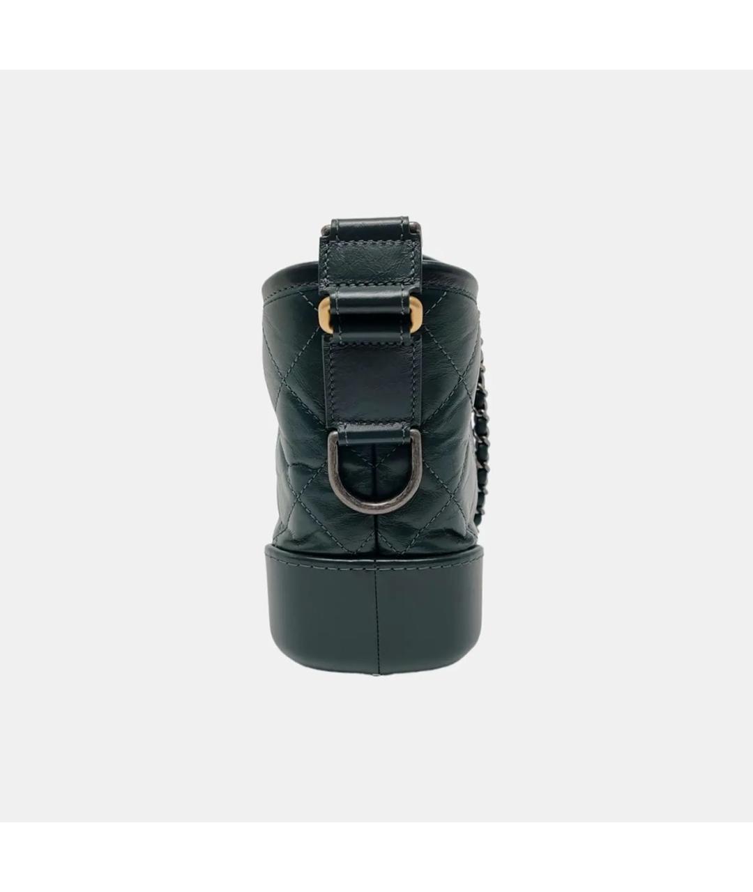 CHANEL Зеленая кожаная сумка через плечо, фото 3