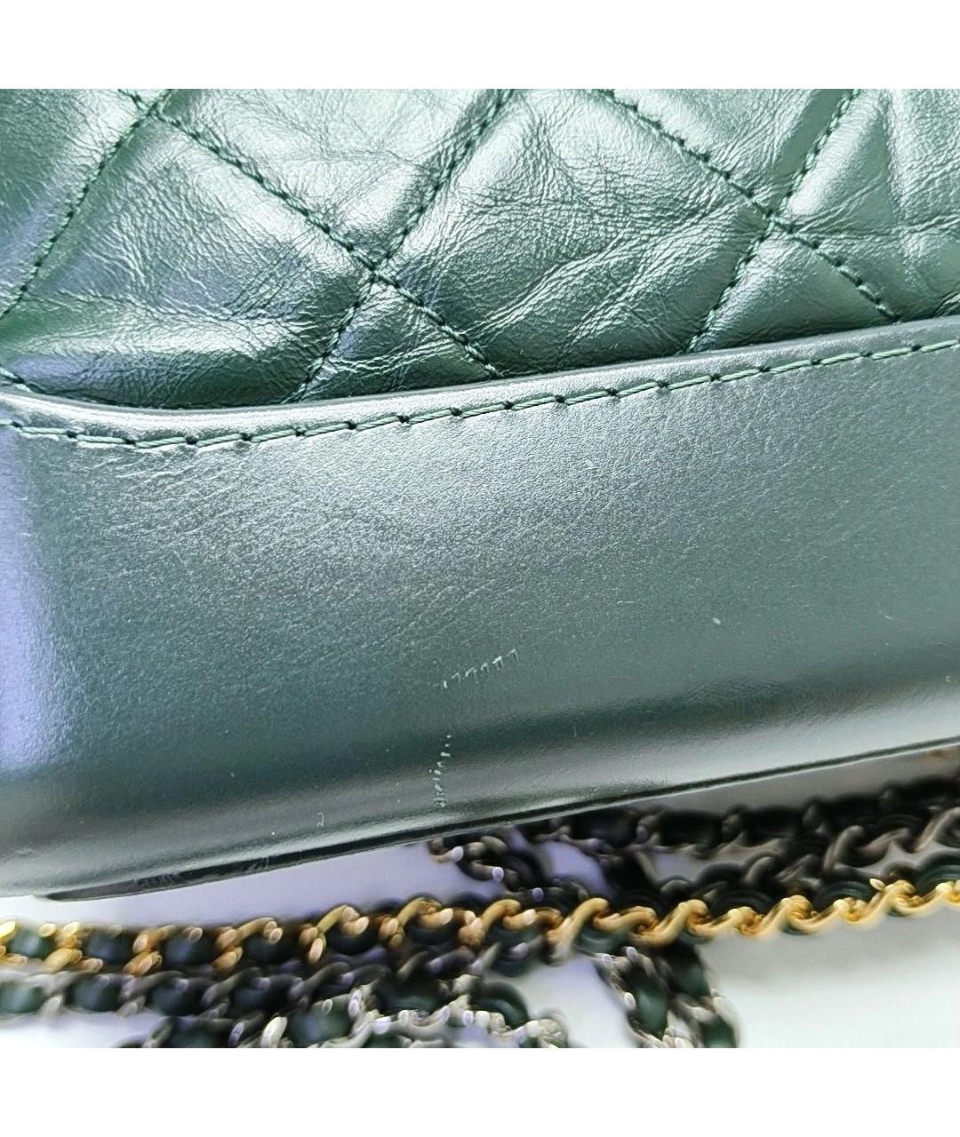 CHANEL Зеленая кожаная сумка через плечо, фото 4