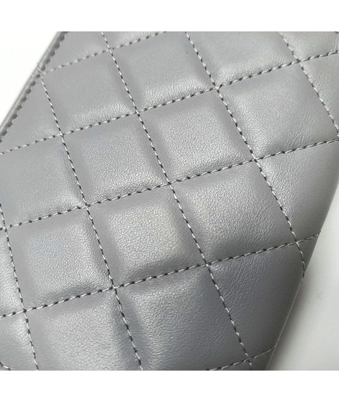 CHANEL Антрацитовая кожаная сумка через плечо, фото 7