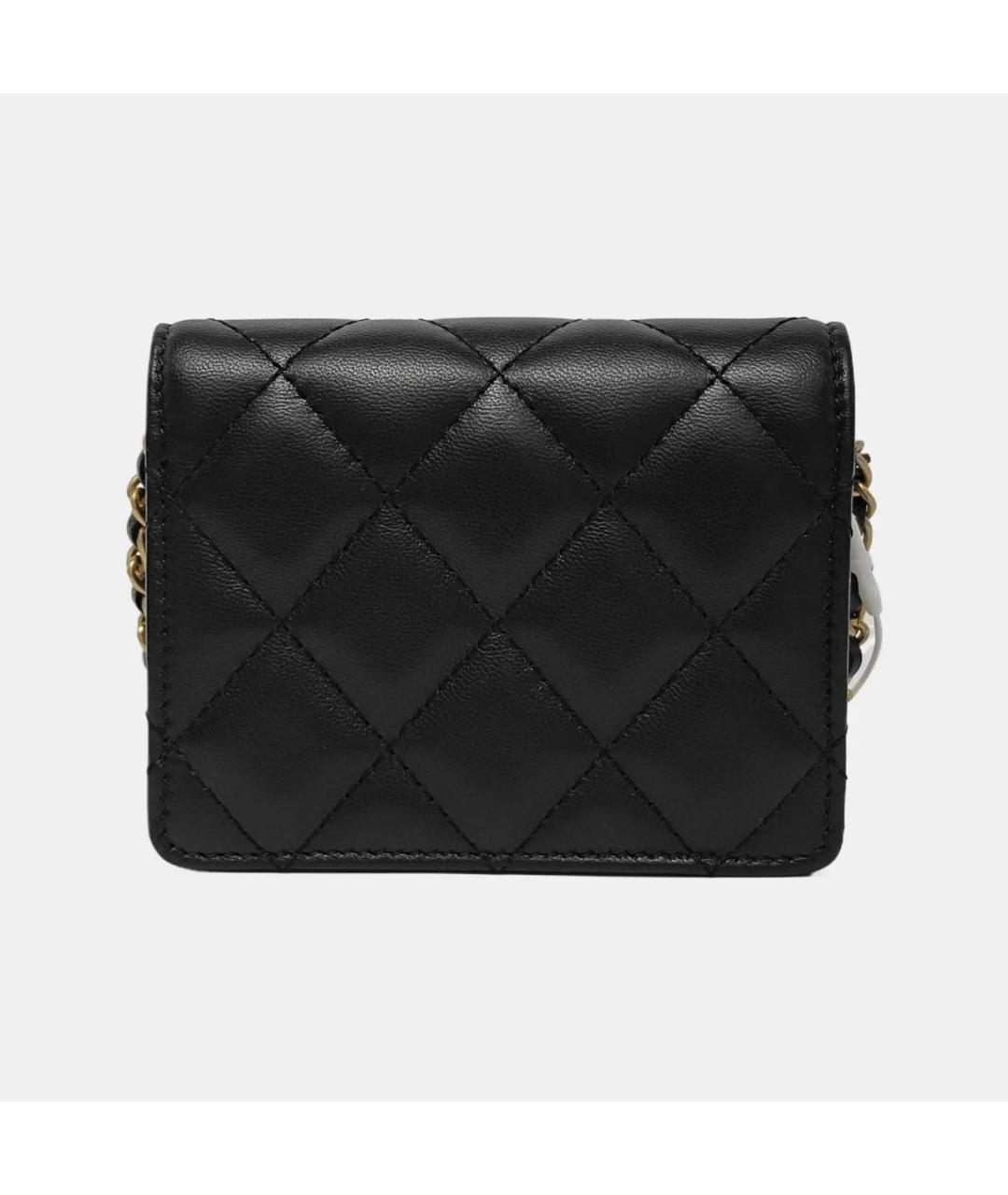 CHANEL Черная кожаная сумка через плечо, фото 3