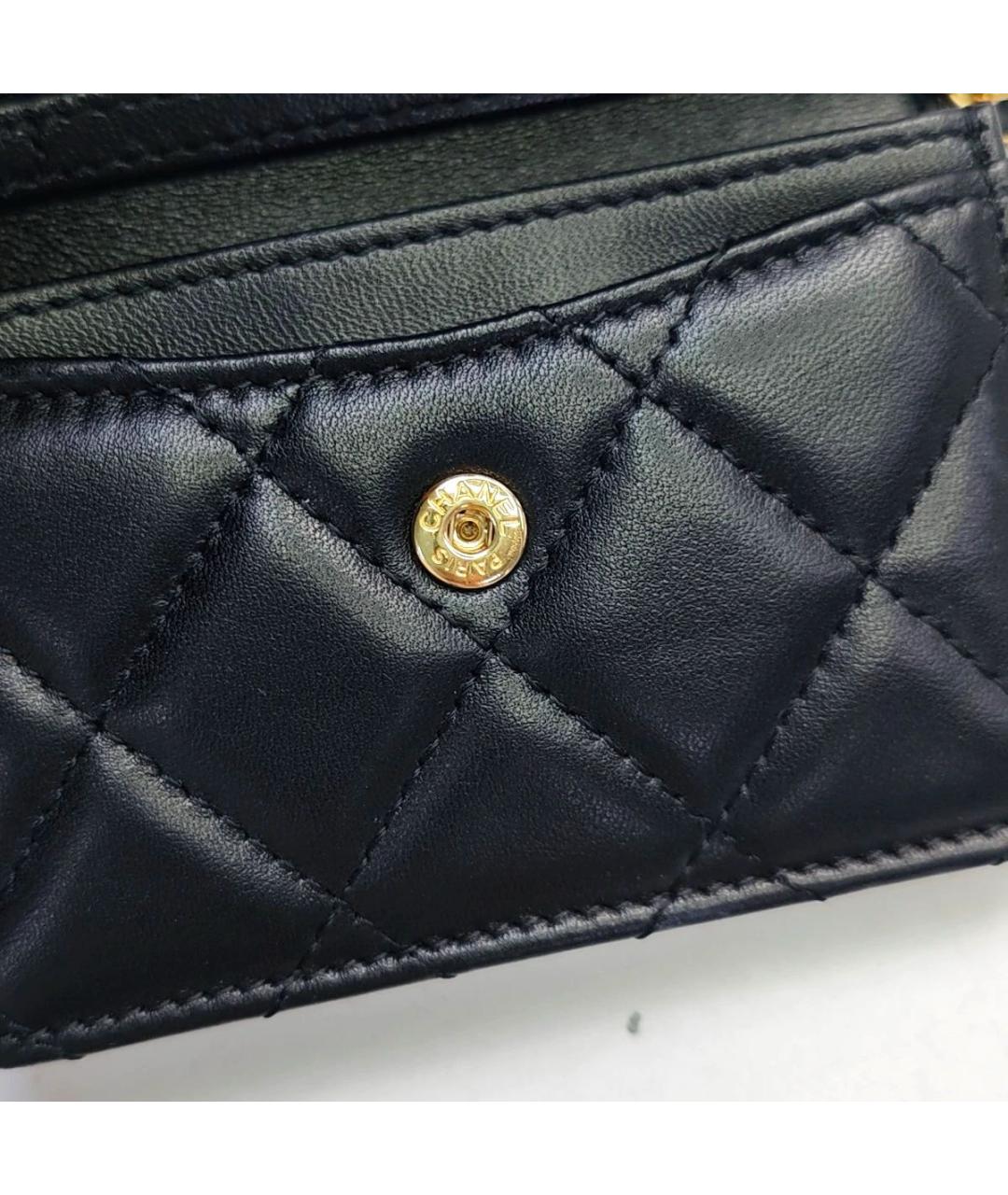 CHANEL Черная кожаная сумка через плечо, фото 6