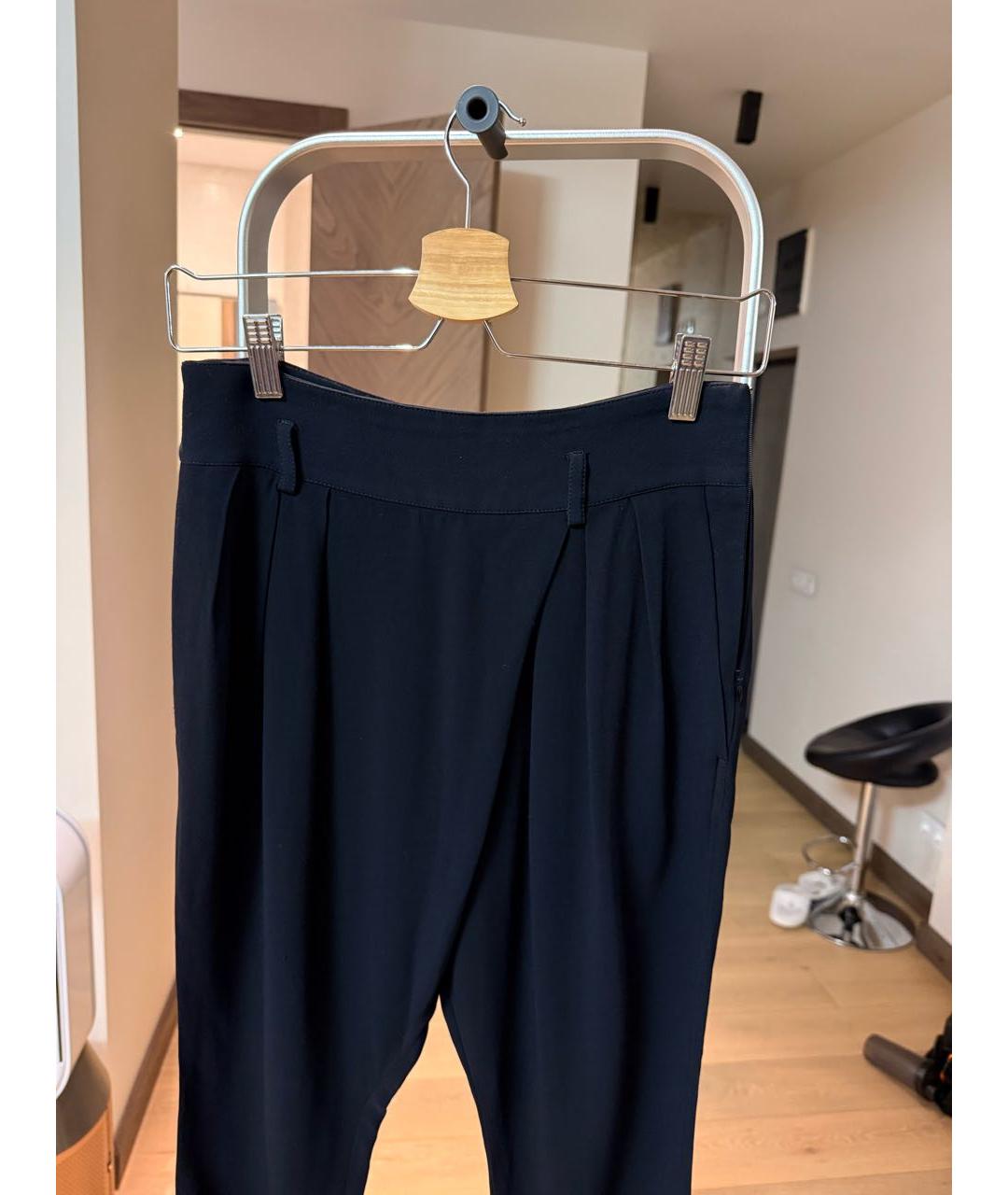 GIVENCHY Черные шерстяные прямые брюки, фото 4