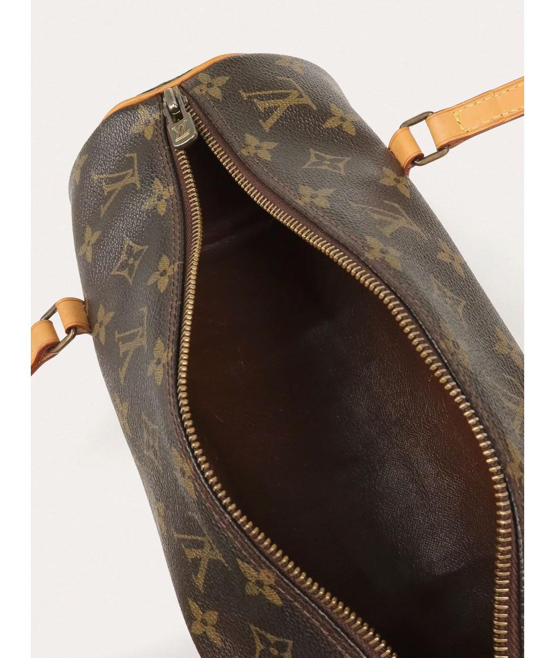 LOUIS VUITTON Коричневая сумка с короткими ручками, фото 4