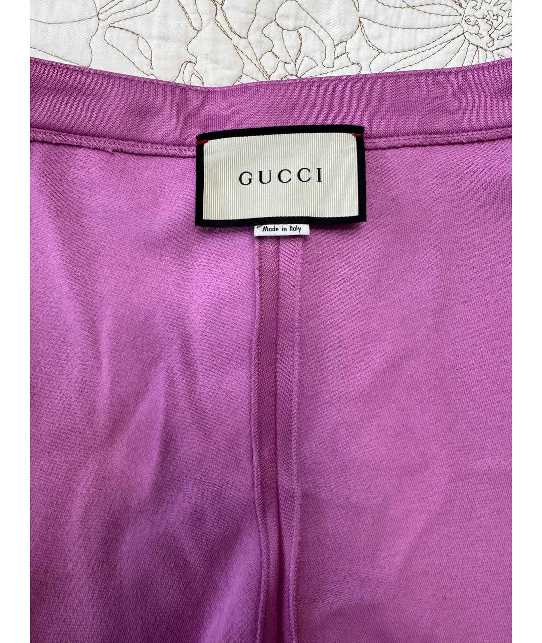 GUCCI Розовые брюки узкие, фото 3