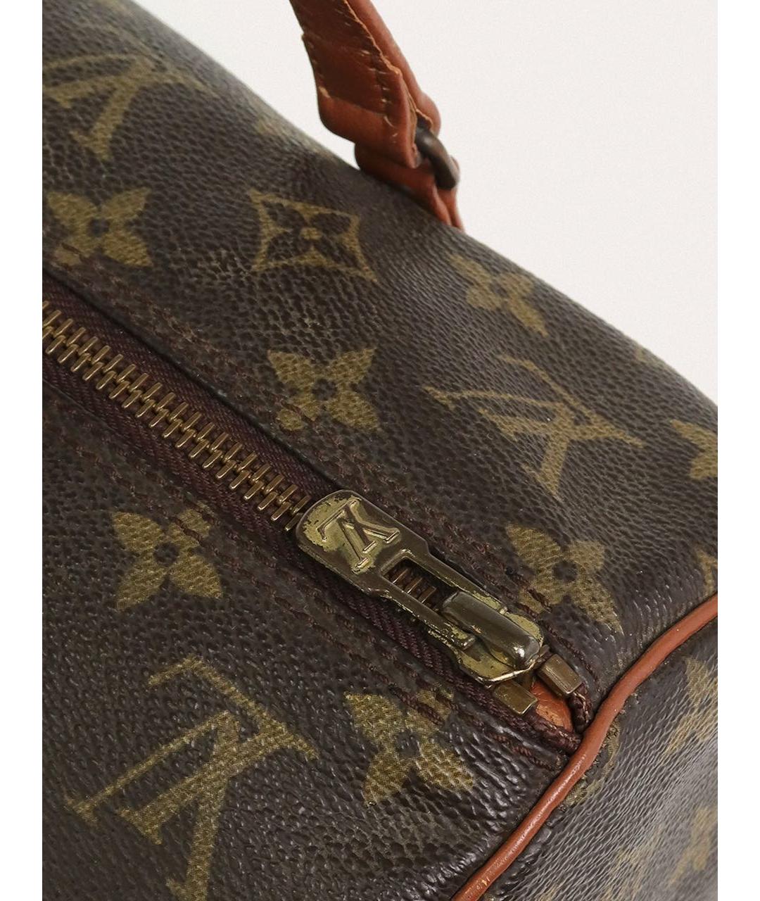 LOUIS VUITTON Коричневая сумка с короткими ручками, фото 5