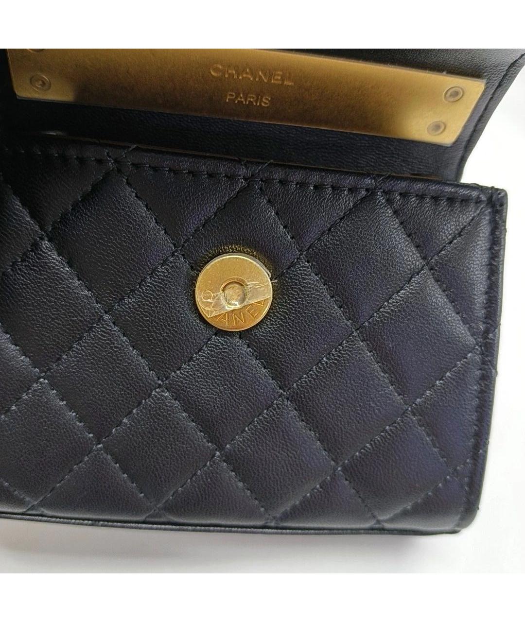 CHANEL Черная кожаная сумка через плечо, фото 7