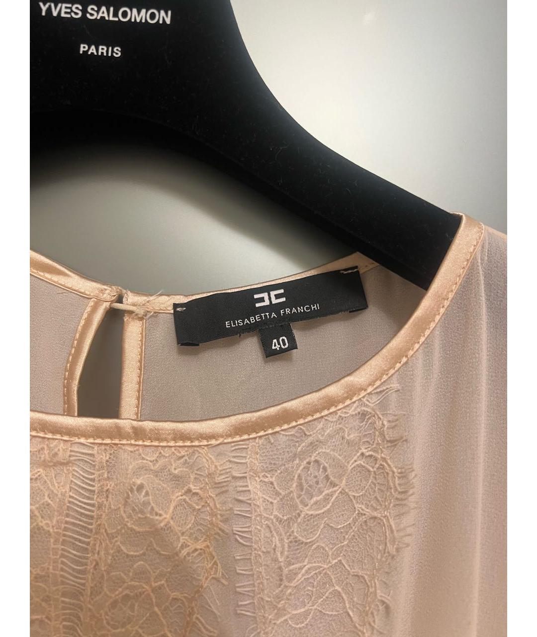 ELISABETTA FRANCHI Коралловый полиэстеровый комбинезон, фото 3