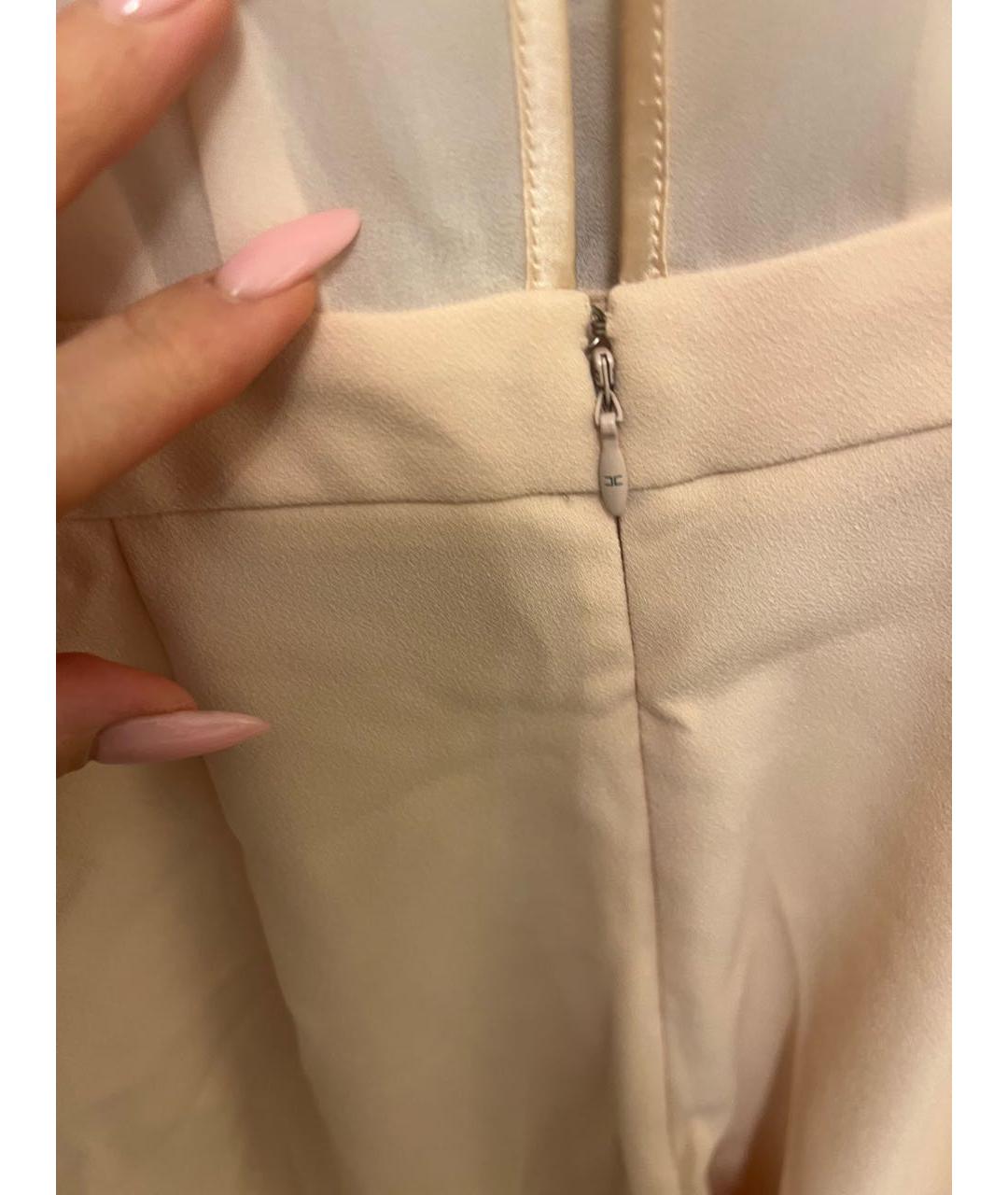 ELISABETTA FRANCHI Коралловый полиэстеровый комбинезон, фото 5