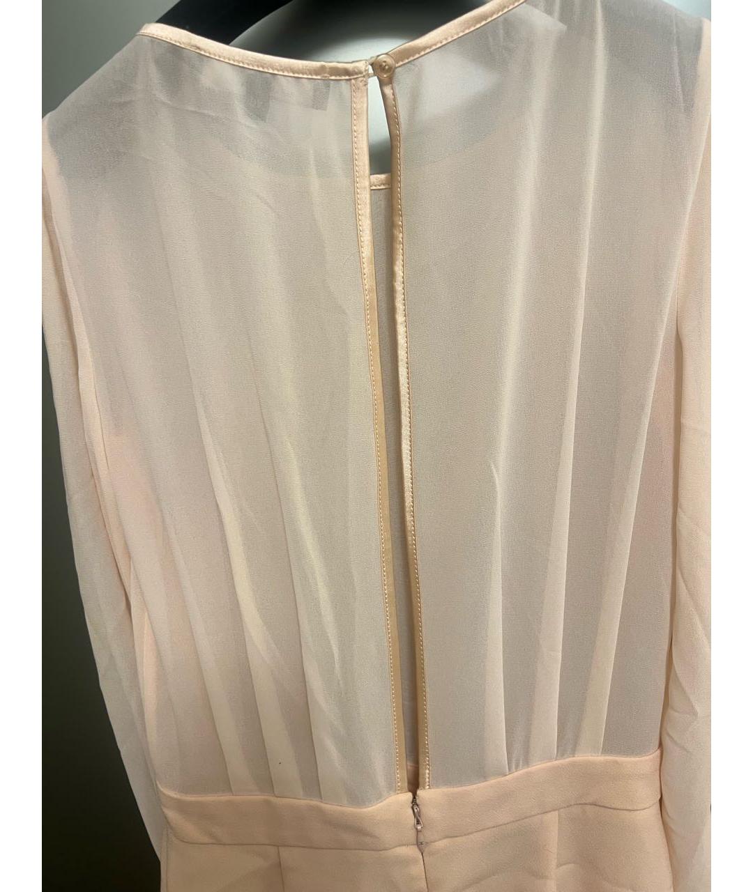 ELISABETTA FRANCHI Коралловый полиэстеровый комбинезон, фото 6