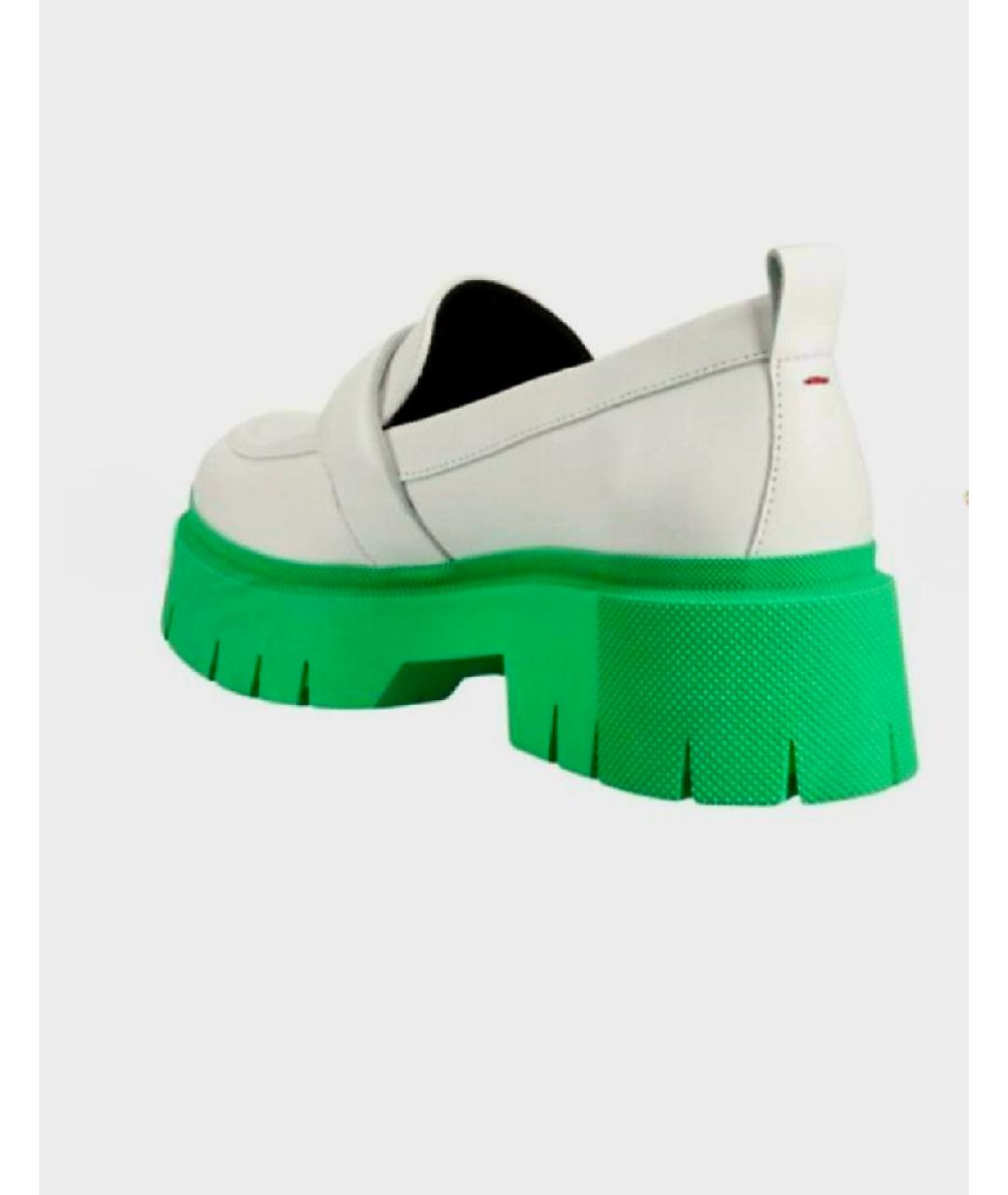 HUGO Белые кожаные лоферы, фото 2