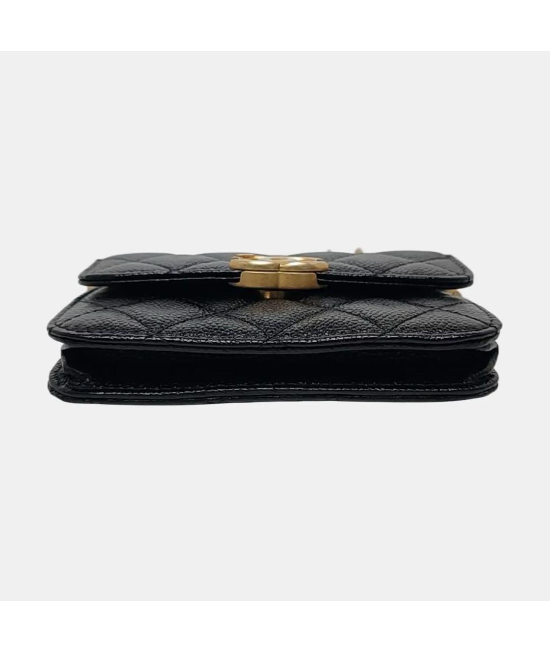 CHANEL Черная кожаная сумка через плечо, фото 5