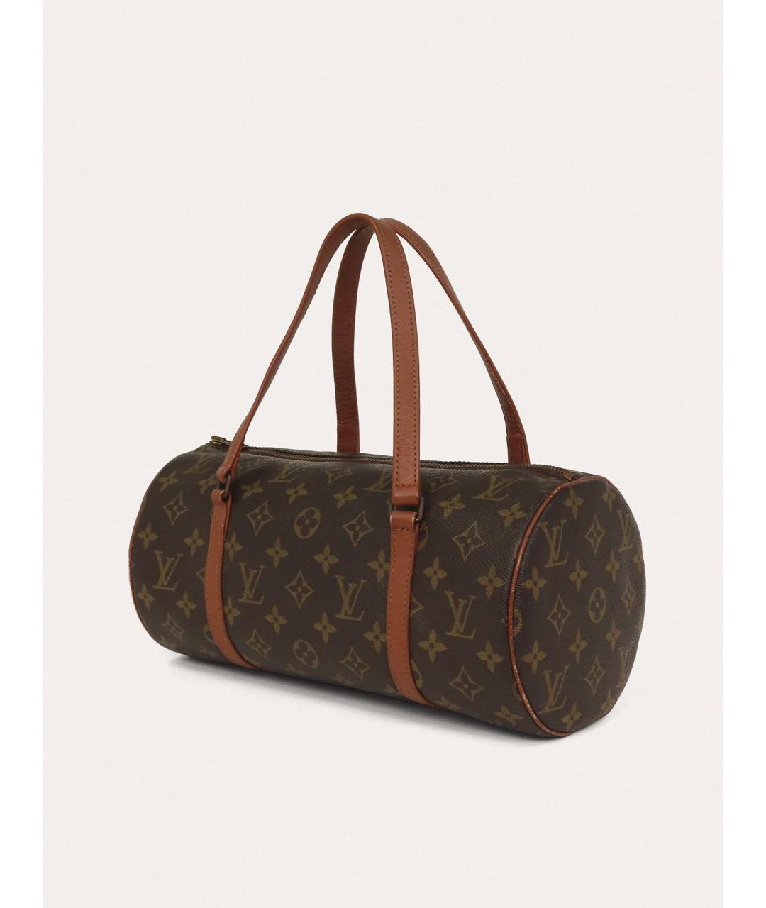 LOUIS VUITTON Коричневая сумка с короткими ручками, фото 2