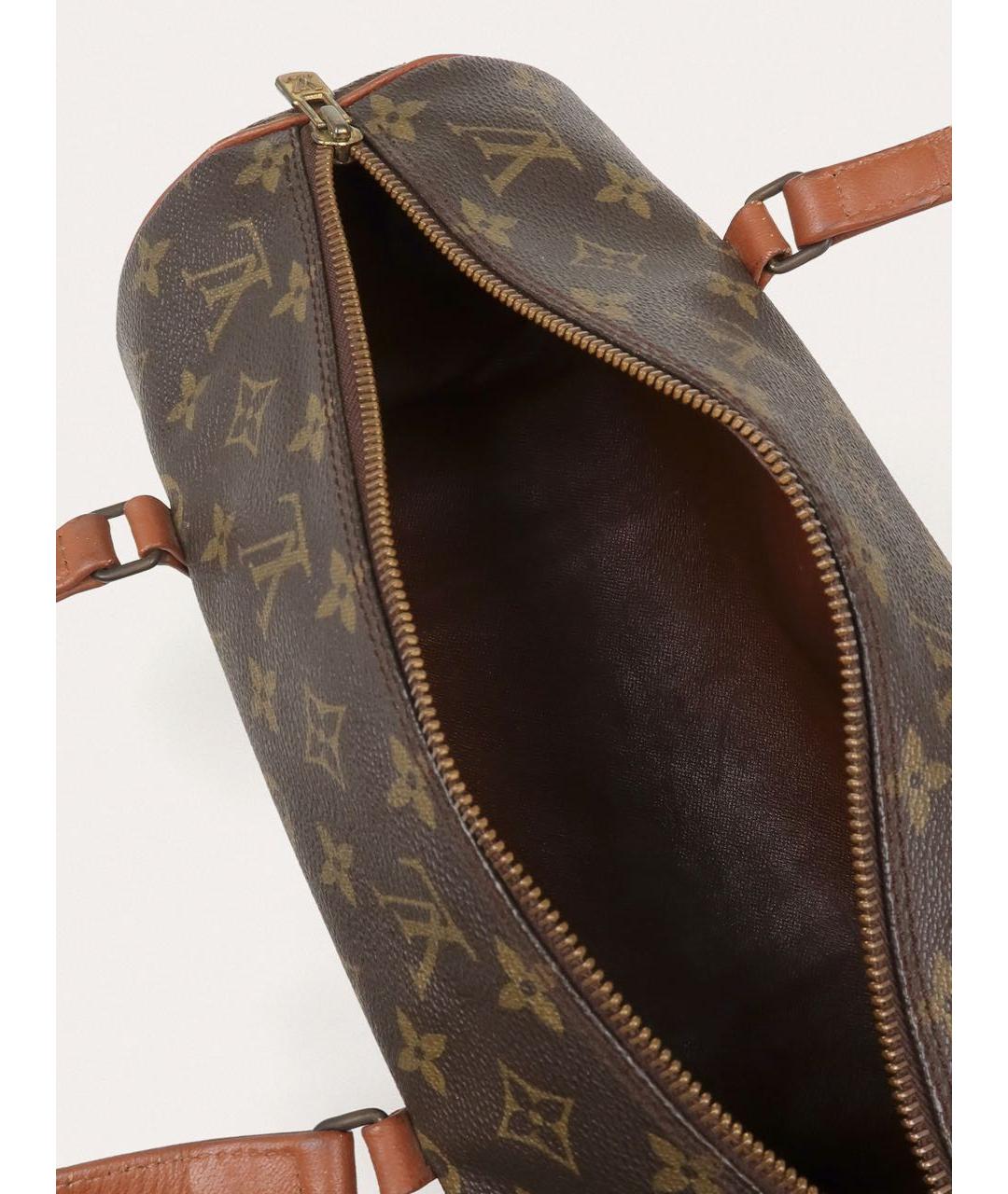 LOUIS VUITTON Коричневая сумка с короткими ручками, фото 4