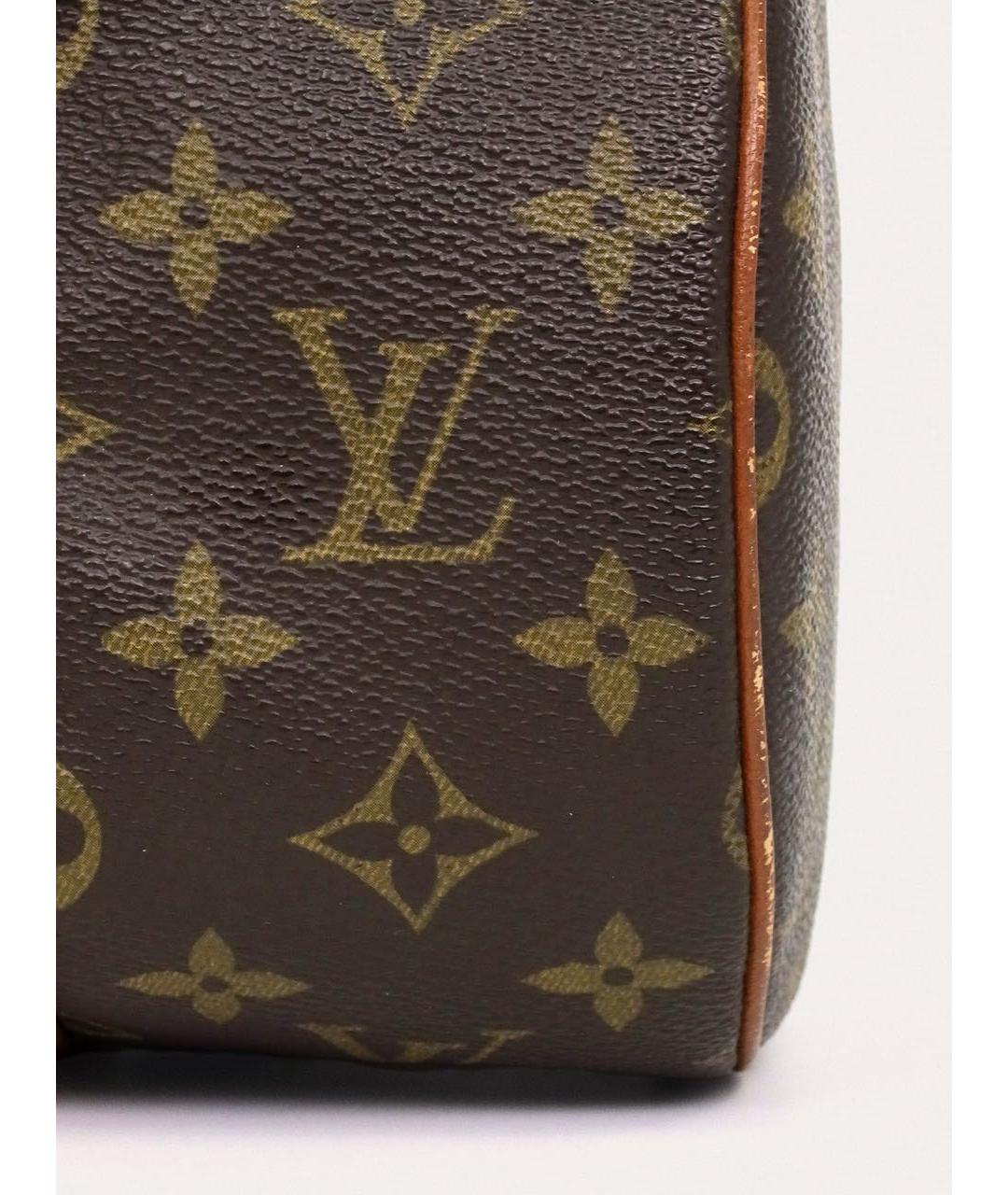 LOUIS VUITTON Коричневая сумка с короткими ручками, фото 7