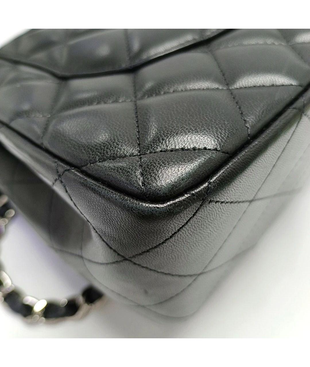 CHANEL Черная кожаная сумка тоут, фото 8