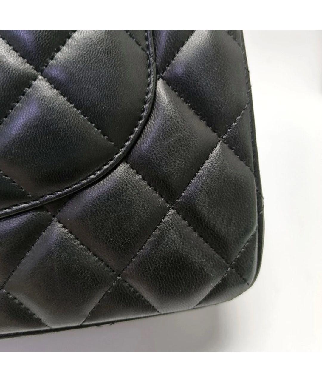 CHANEL Черная кожаная сумка тоут, фото 7