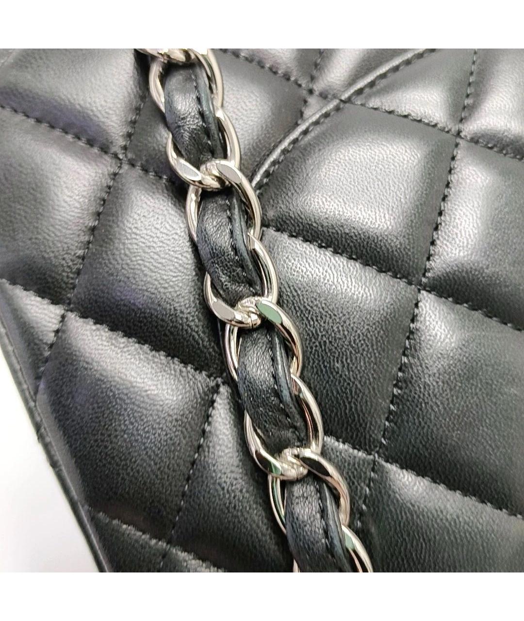 CHANEL Черная кожаная сумка тоут, фото 5