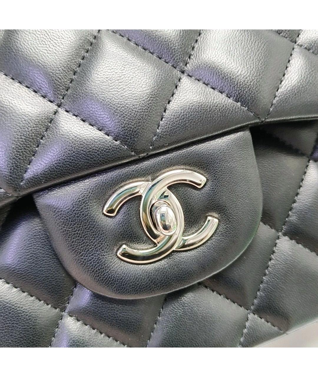 CHANEL Черная кожаная сумка тоут, фото 6