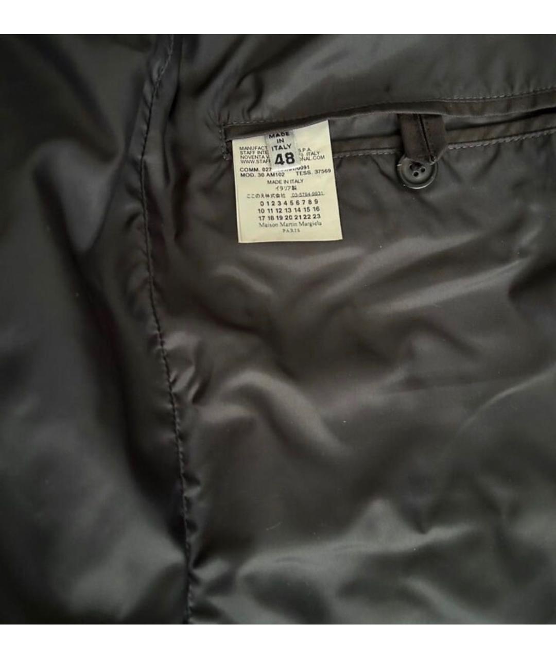 MAISON MARGIELA Черная хлопковая куртка, фото 3
