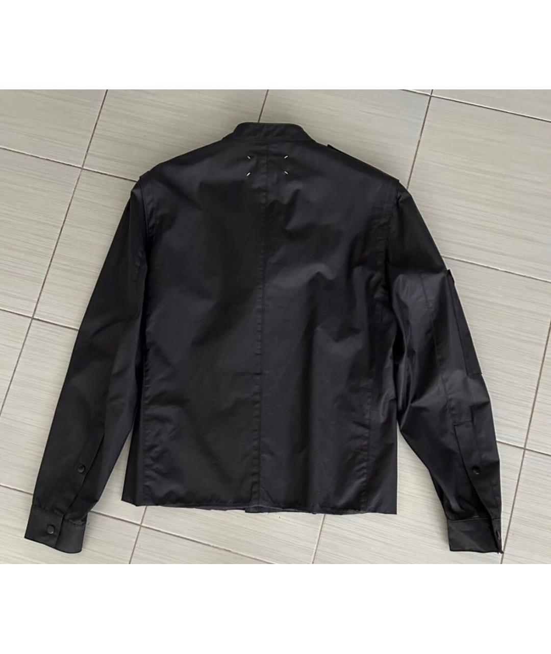 MAISON MARGIELA Черная хлопковая куртка, фото 2