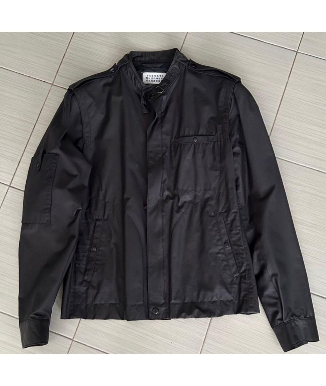 MAISON MARGIELA Черная хлопковая куртка, фото 4