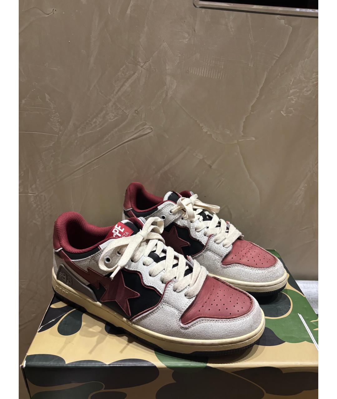 BAPE Мульти кожаные низкие кроссовки / кеды, фото 2