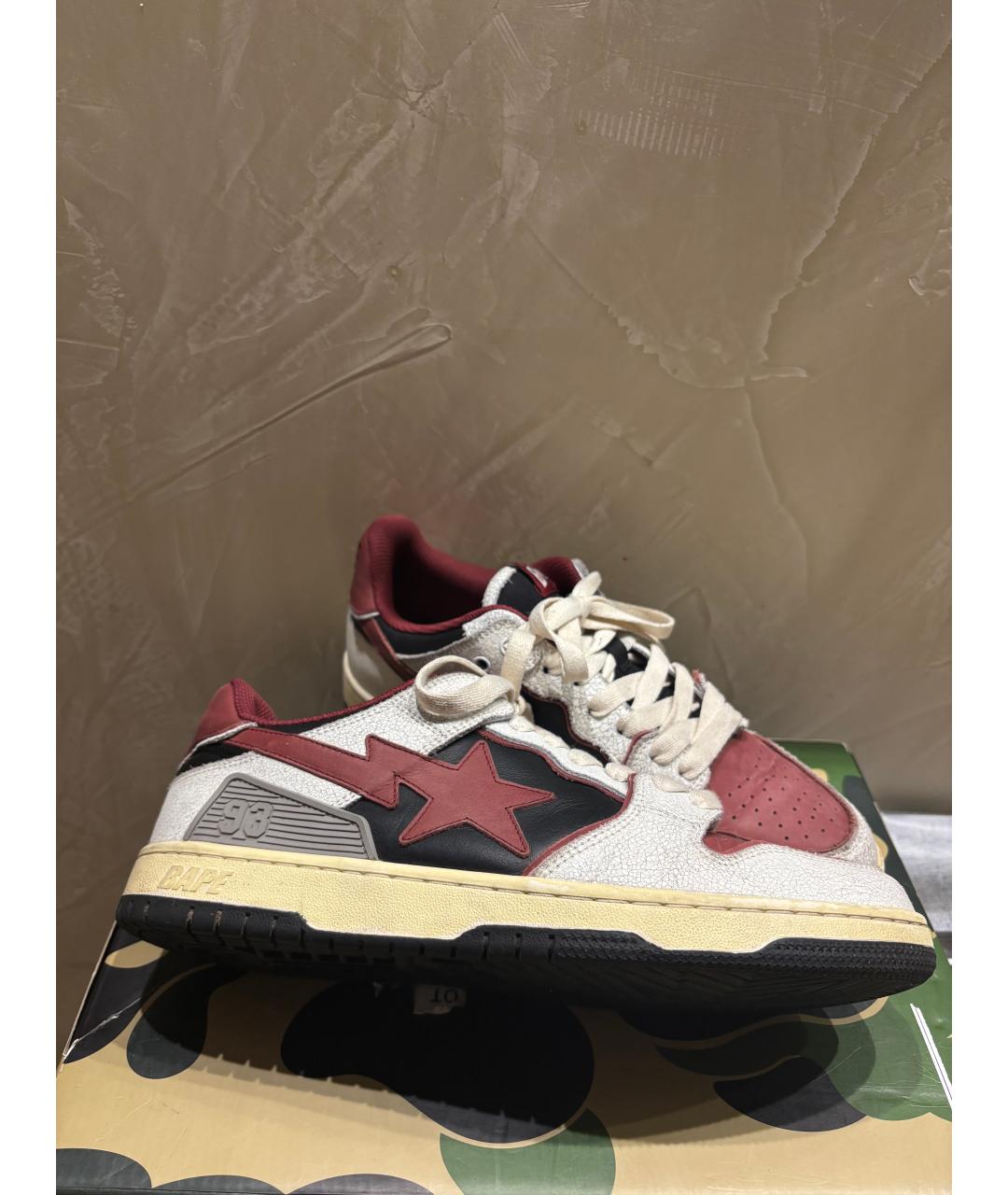 BAPE Мульти кожаные низкие кроссовки / кеды, фото 7