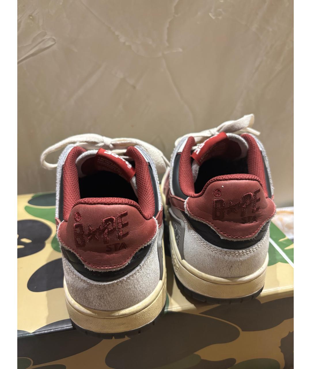 BAPE Мульти кожаные низкие кроссовки / кеды, фото 4