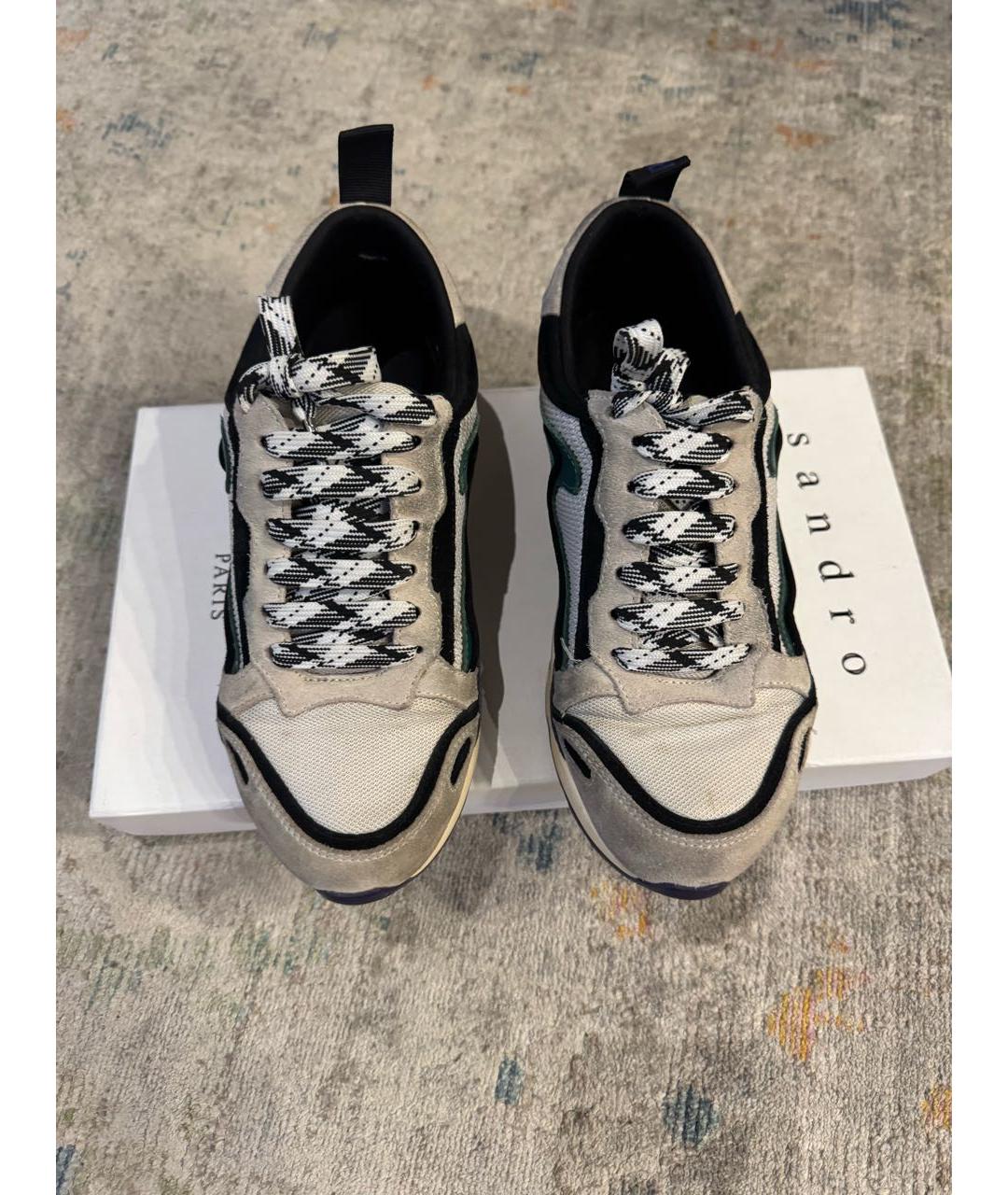 SANDRO Мульти замшевые кроссовки, фото 2