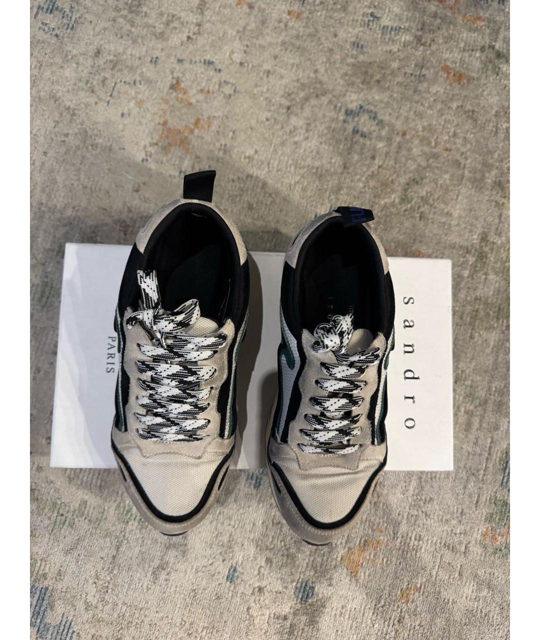 SANDRO Мульти замшевые кроссовки, фото 3