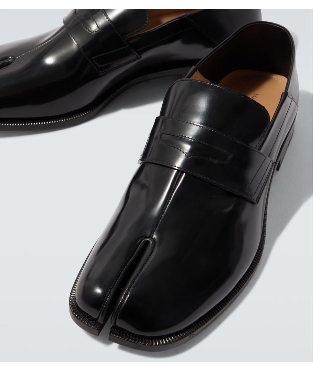 MAISON MARGIELA Черные лоферы из лакированной кожи, фото 5