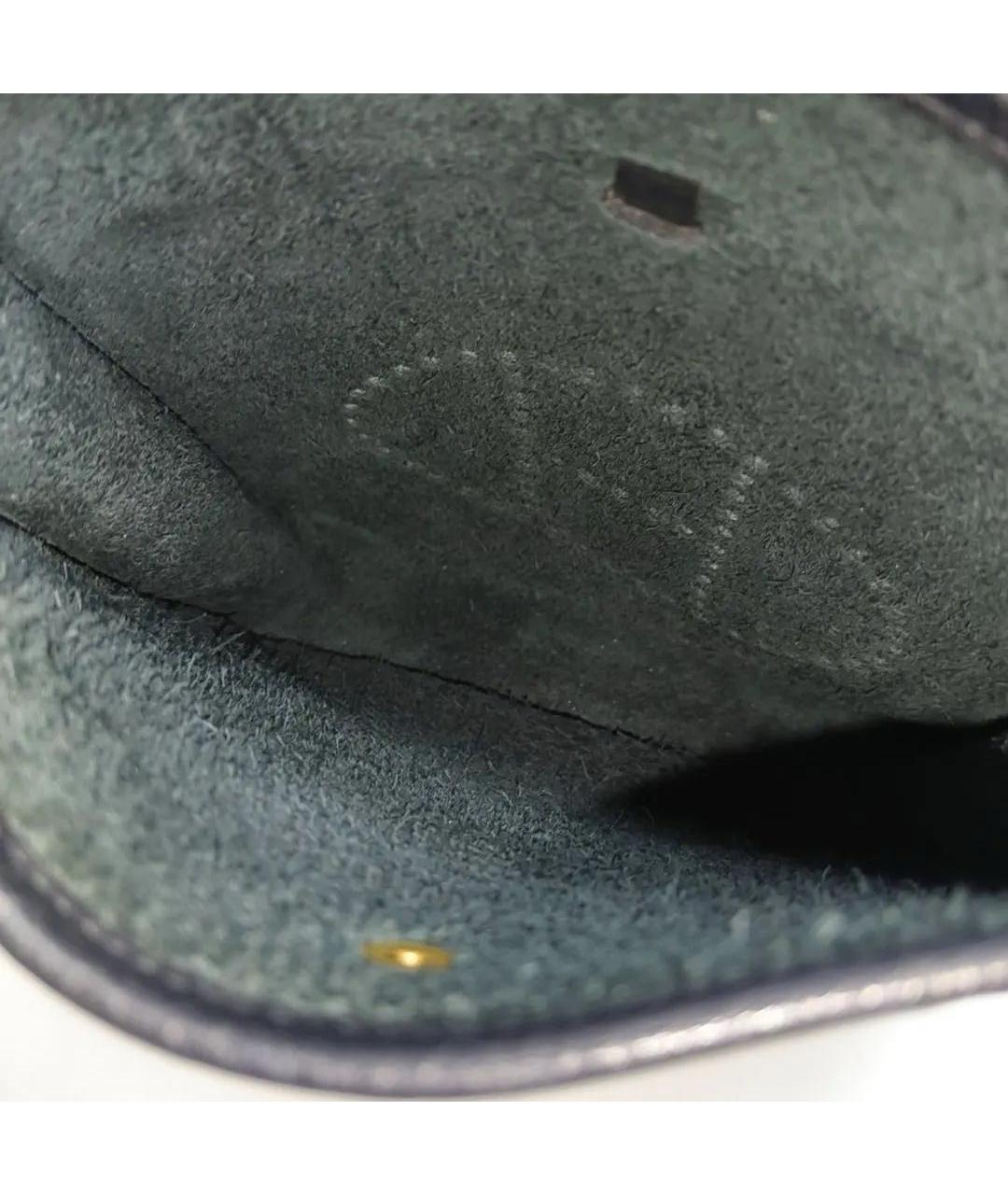 HERMES Черная кожаная сумка через плечо, фото 5