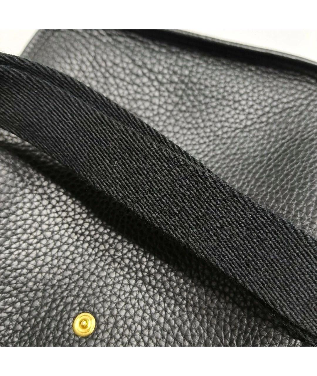 HERMES Черная кожаная сумка через плечо, фото 7
