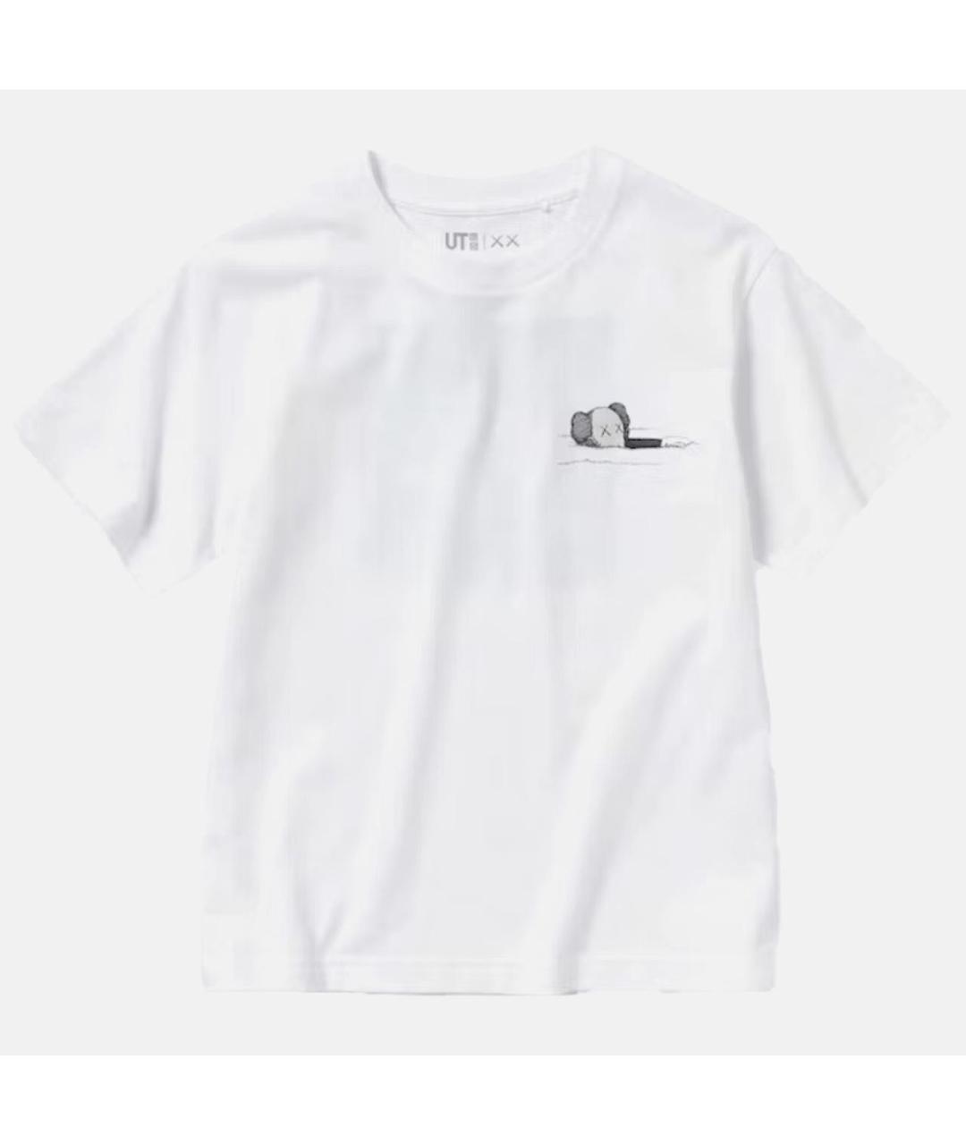 KAWS Белая хлопковая футболка, фото 5