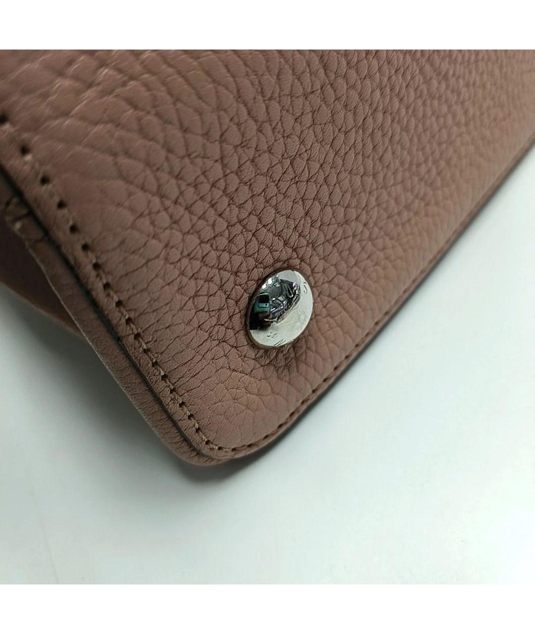 LOUIS VUITTON Розовая кожаная сумка тоут, фото 8