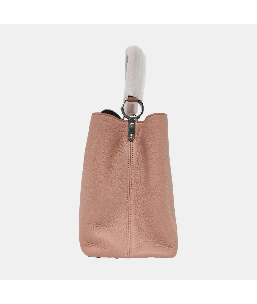 LOUIS VUITTON Розовая кожаная сумка тоут, фото 3