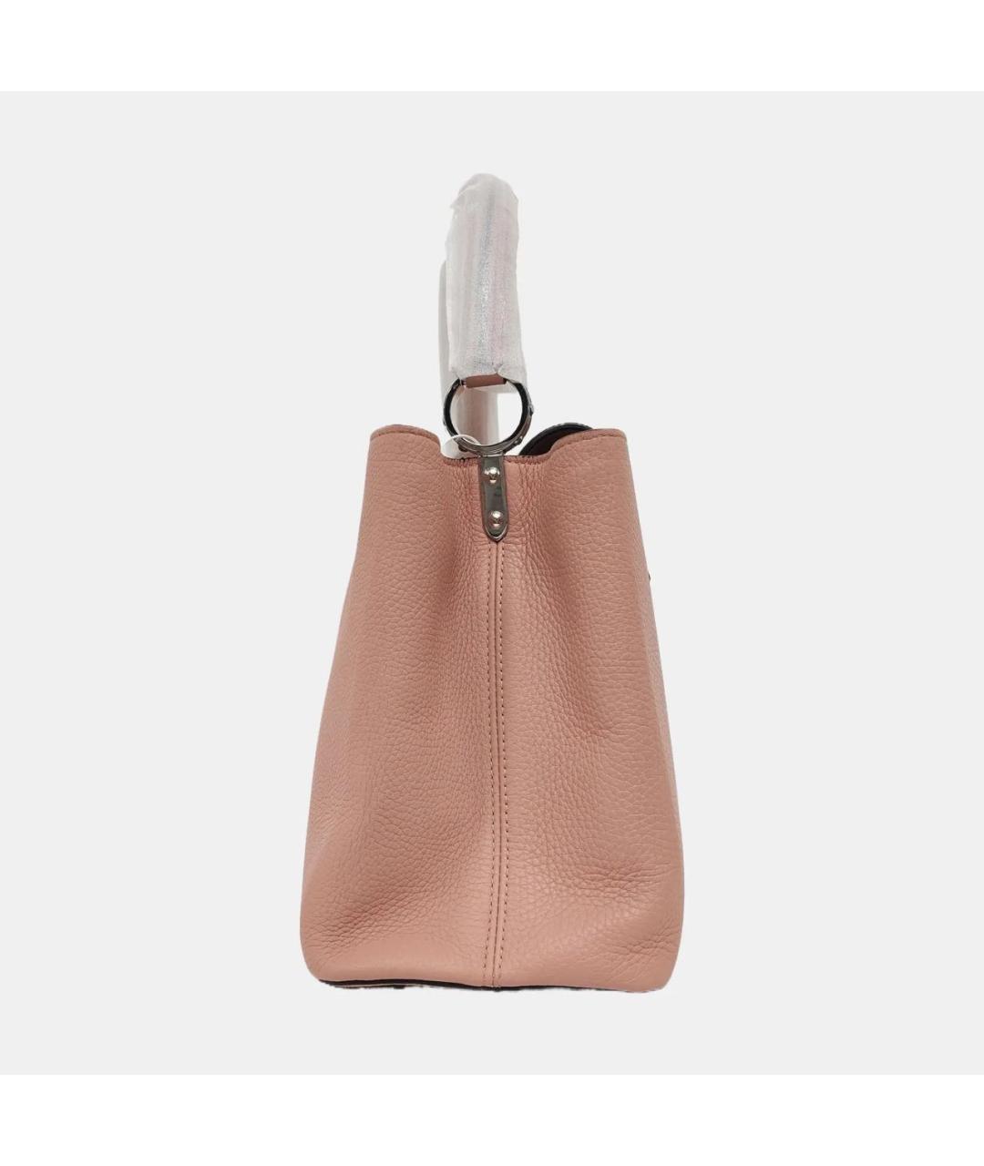 LOUIS VUITTON Розовая кожаная сумка тоут, фото 2