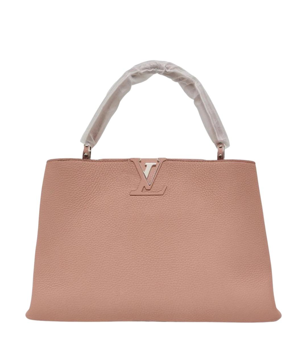 LOUIS VUITTON Розовая кожаная сумка тоут, фото 1