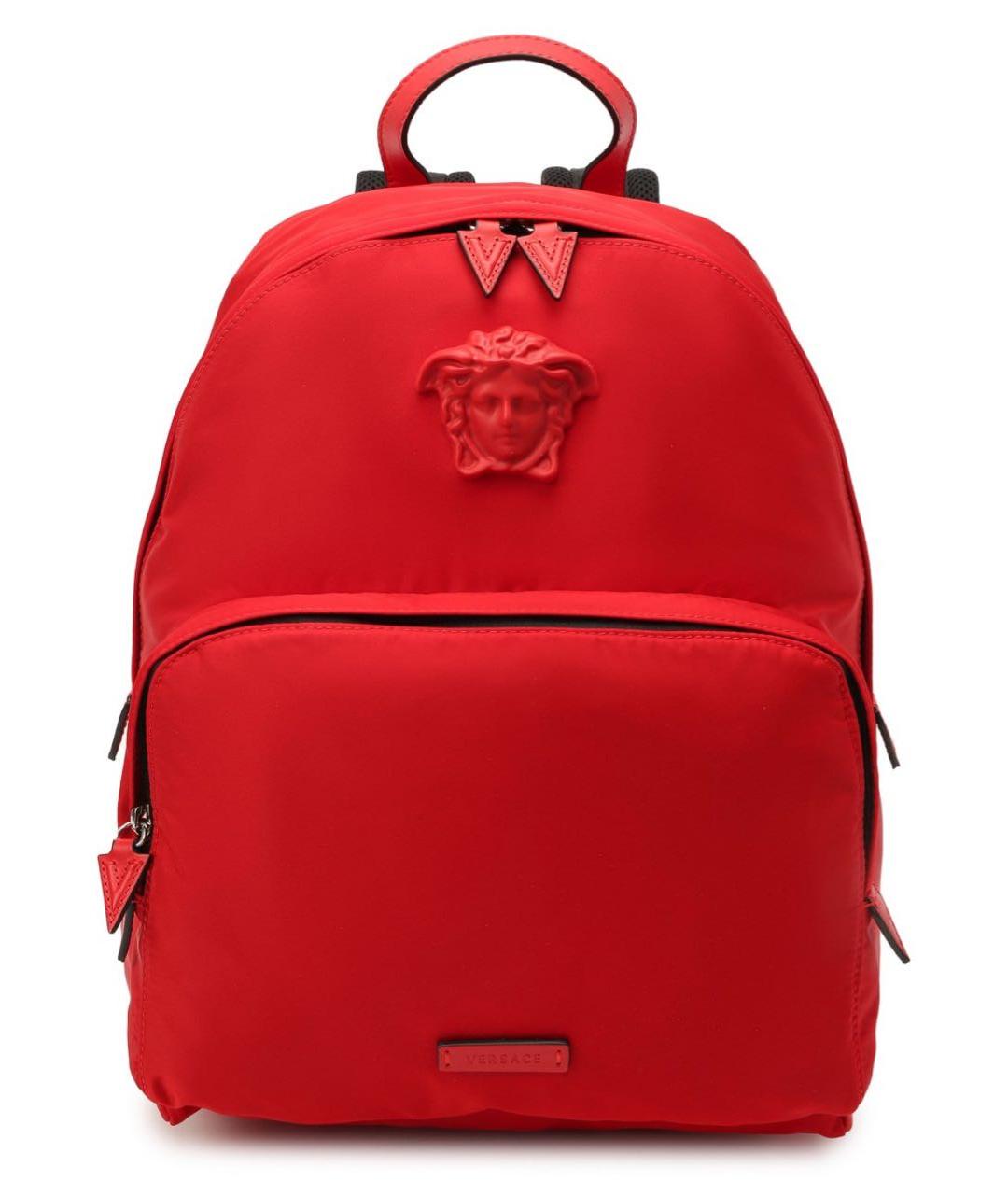 VERSACE Красный тканевый рюкзак, фото 5