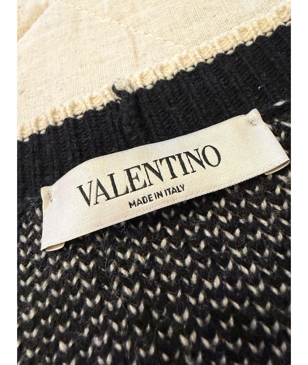 VALENTINO Черный шерстяной кардиган, фото 6