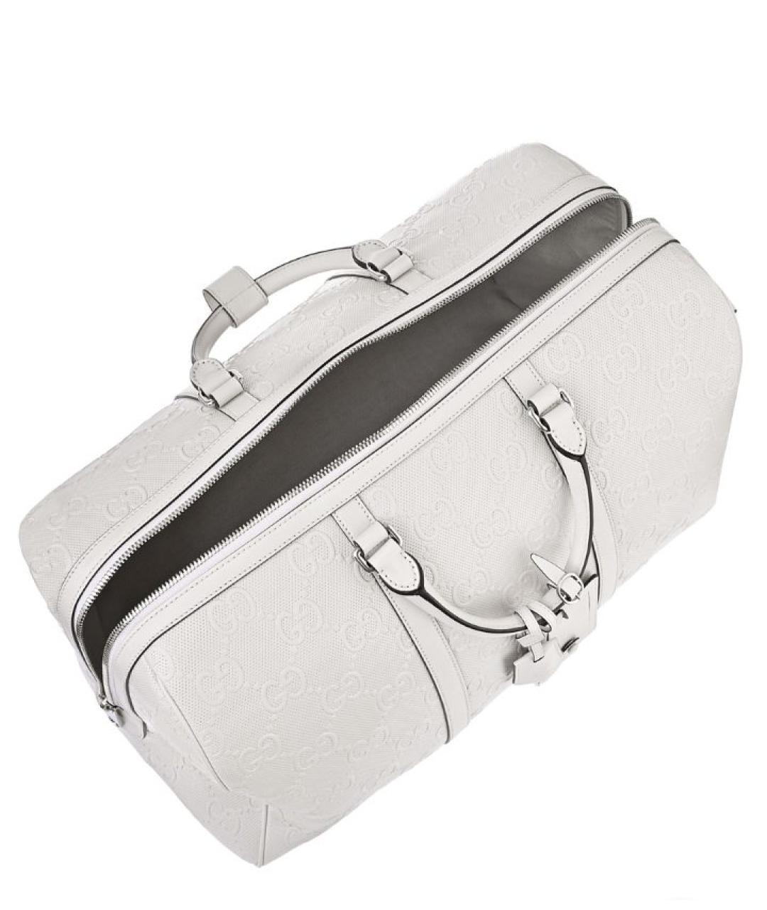 GUCCI Белая дорожная/спортивная сумка, фото 4