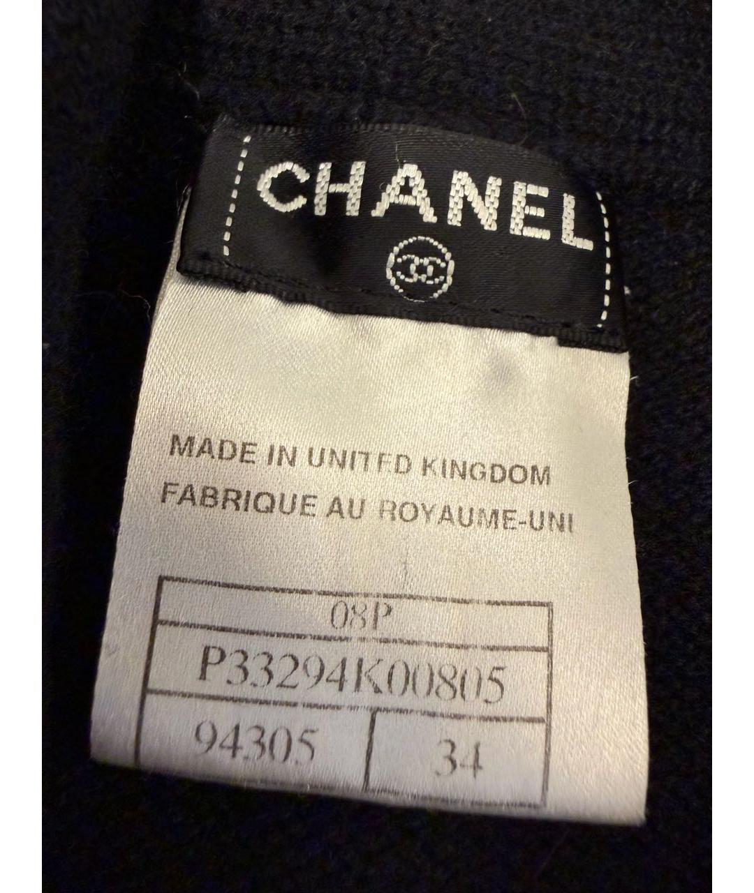 CHANEL Черный кашемировый кардиган, фото 5