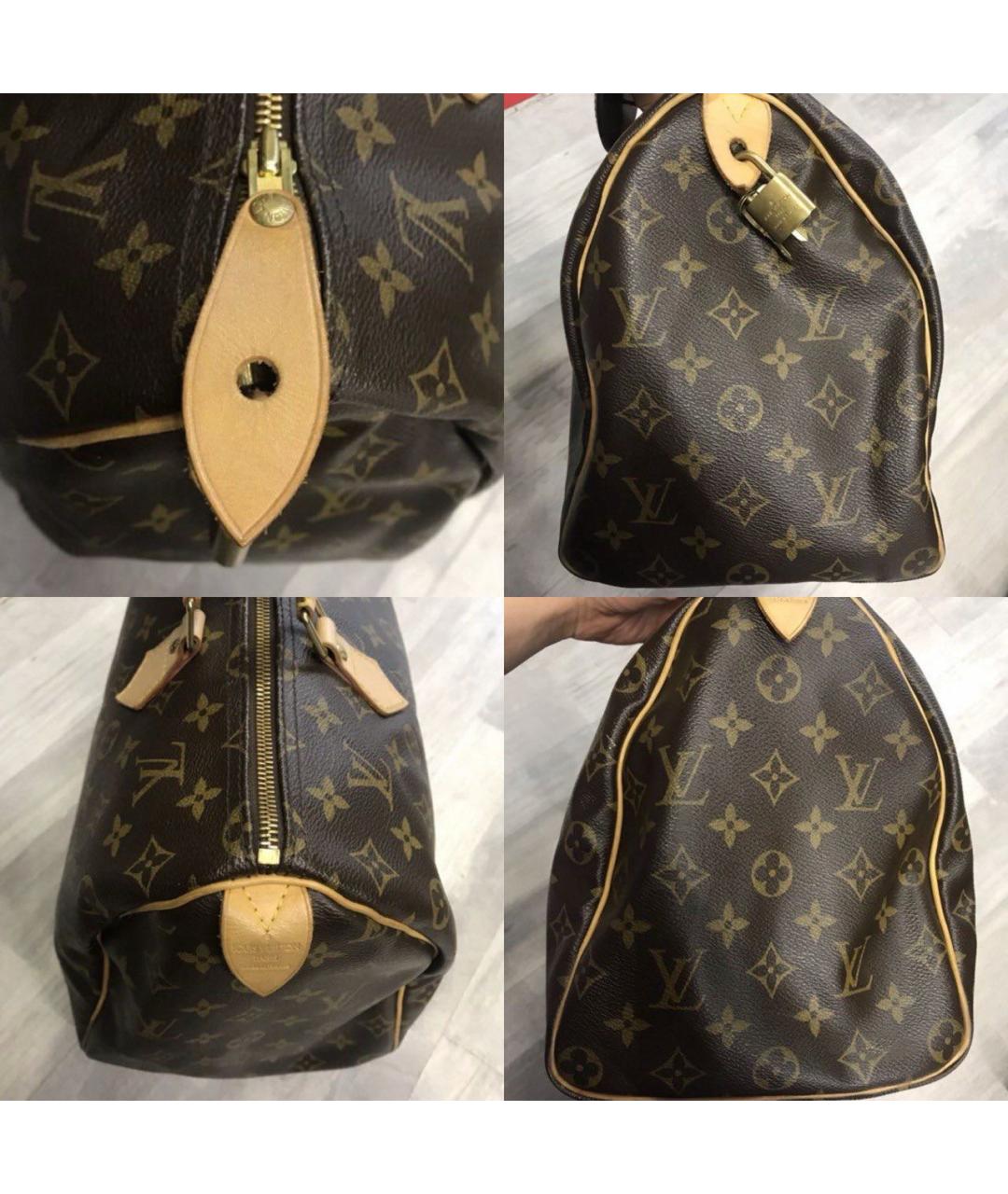 LOUIS VUITTON Коричневая сумка с короткими ручками, фото 6