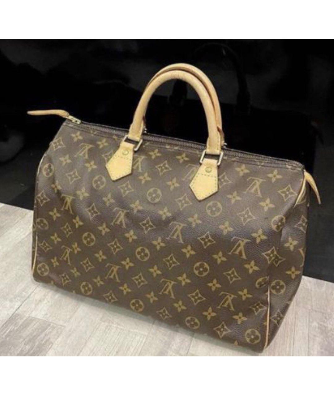 LOUIS VUITTON Коричневая сумка с короткими ручками, фото 2
