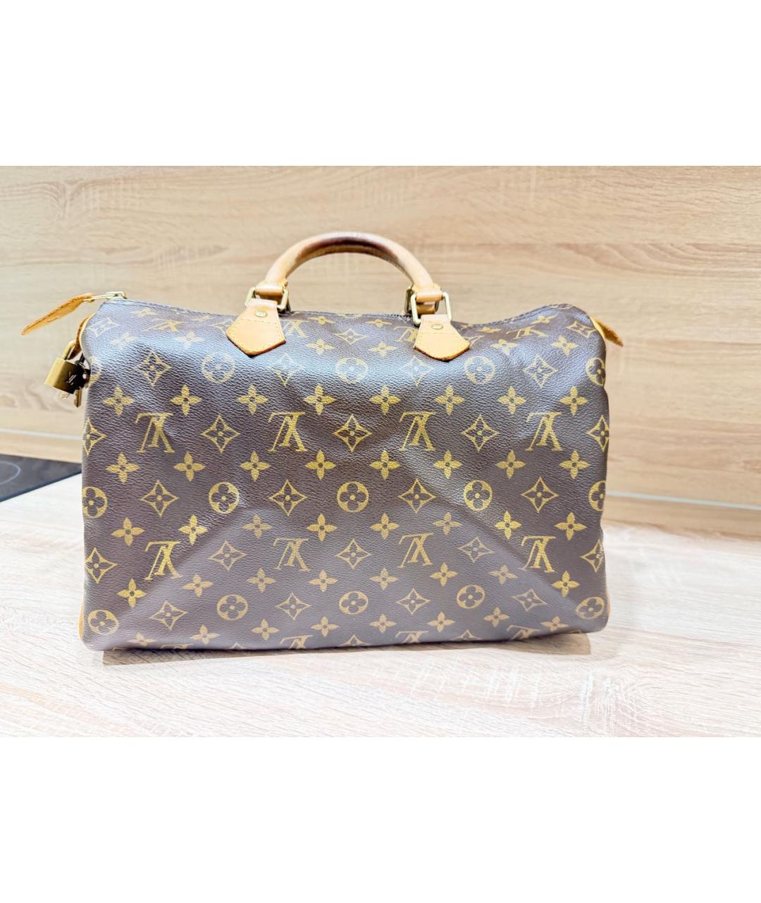 LOUIS VUITTON Коричневая сумка с короткими ручками, фото 3