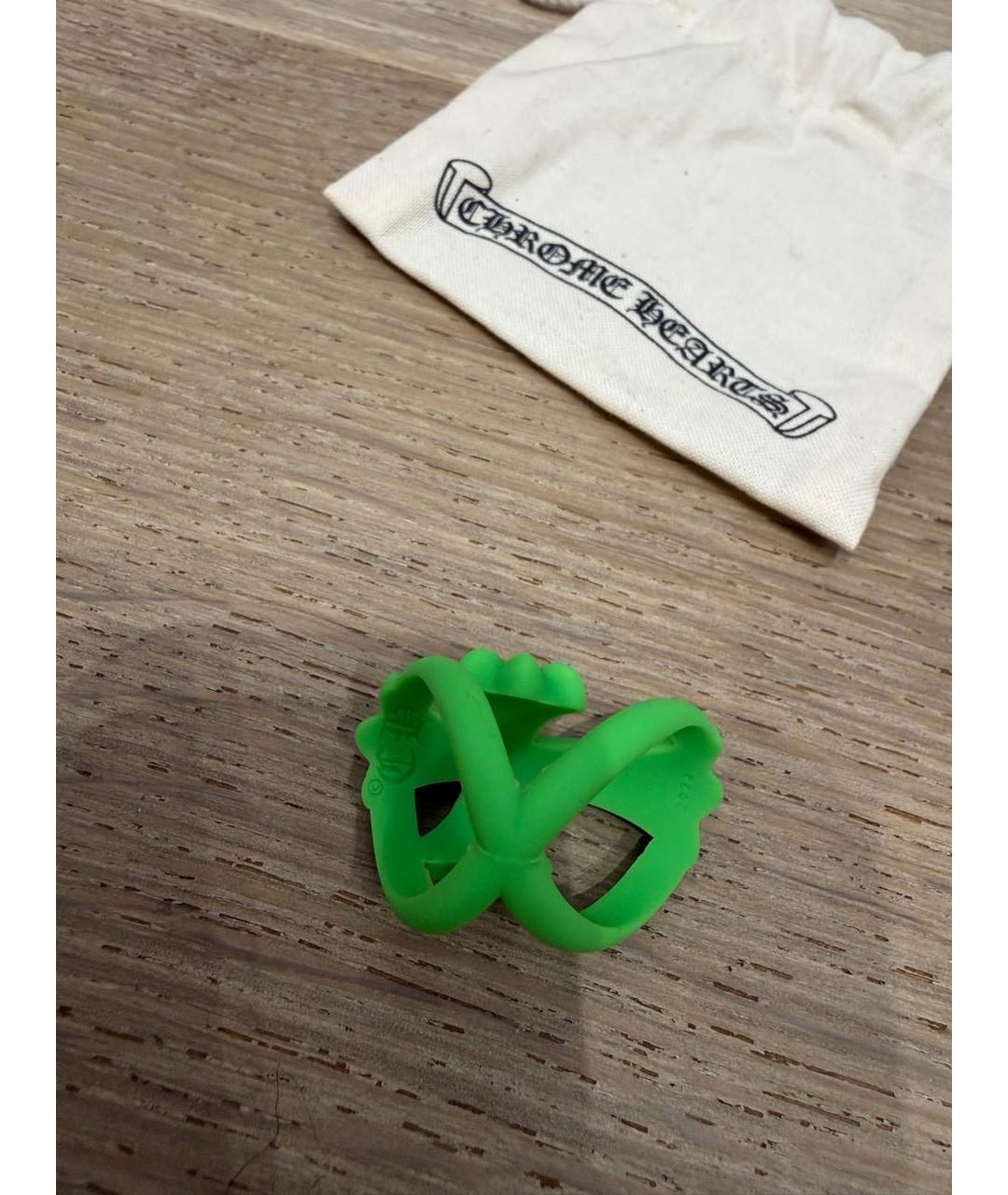 CHROME HEARTS Зеленые деревянное кольцо, фото 2