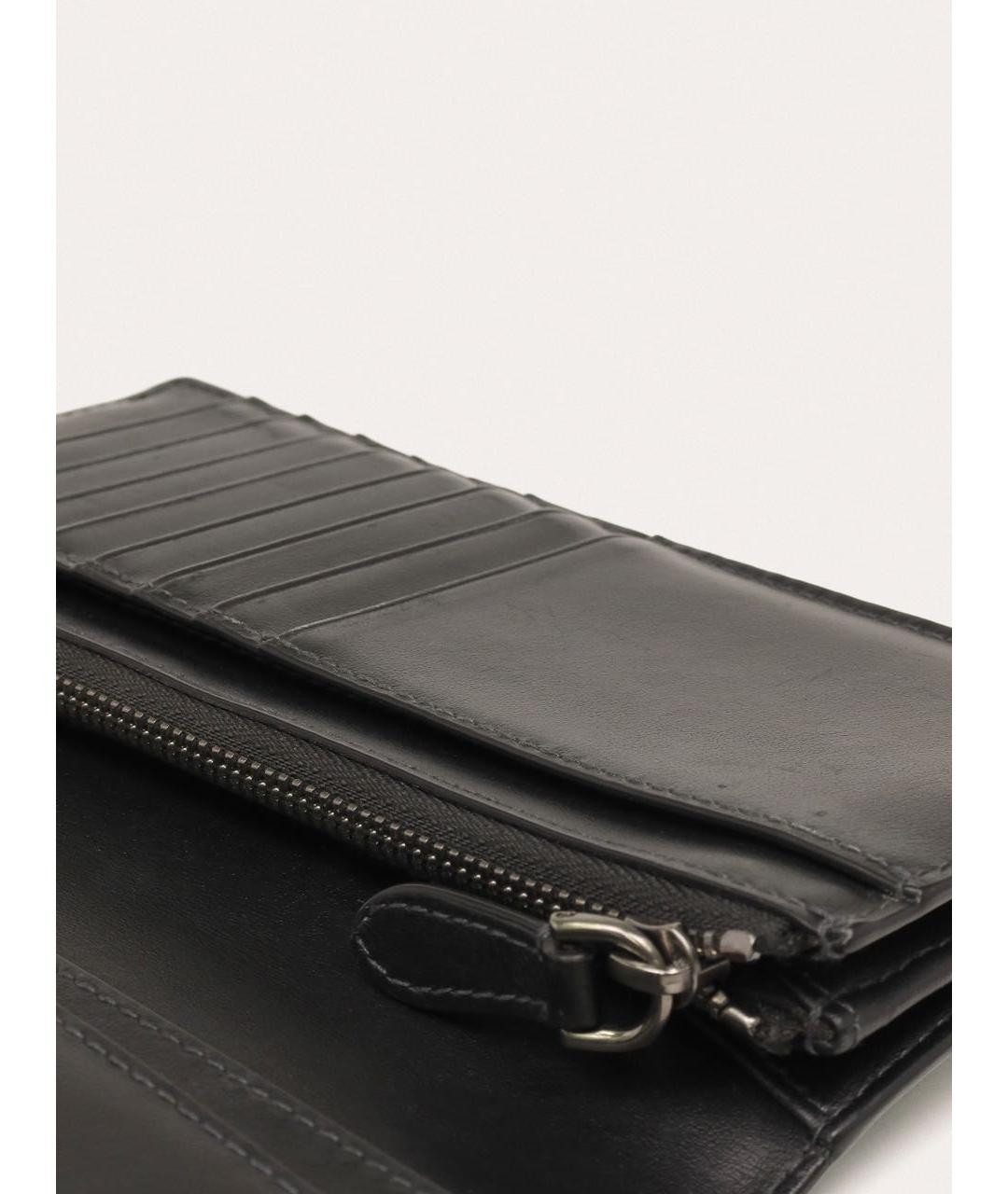 BURBERRY Черный кожаный кошелек, фото 7