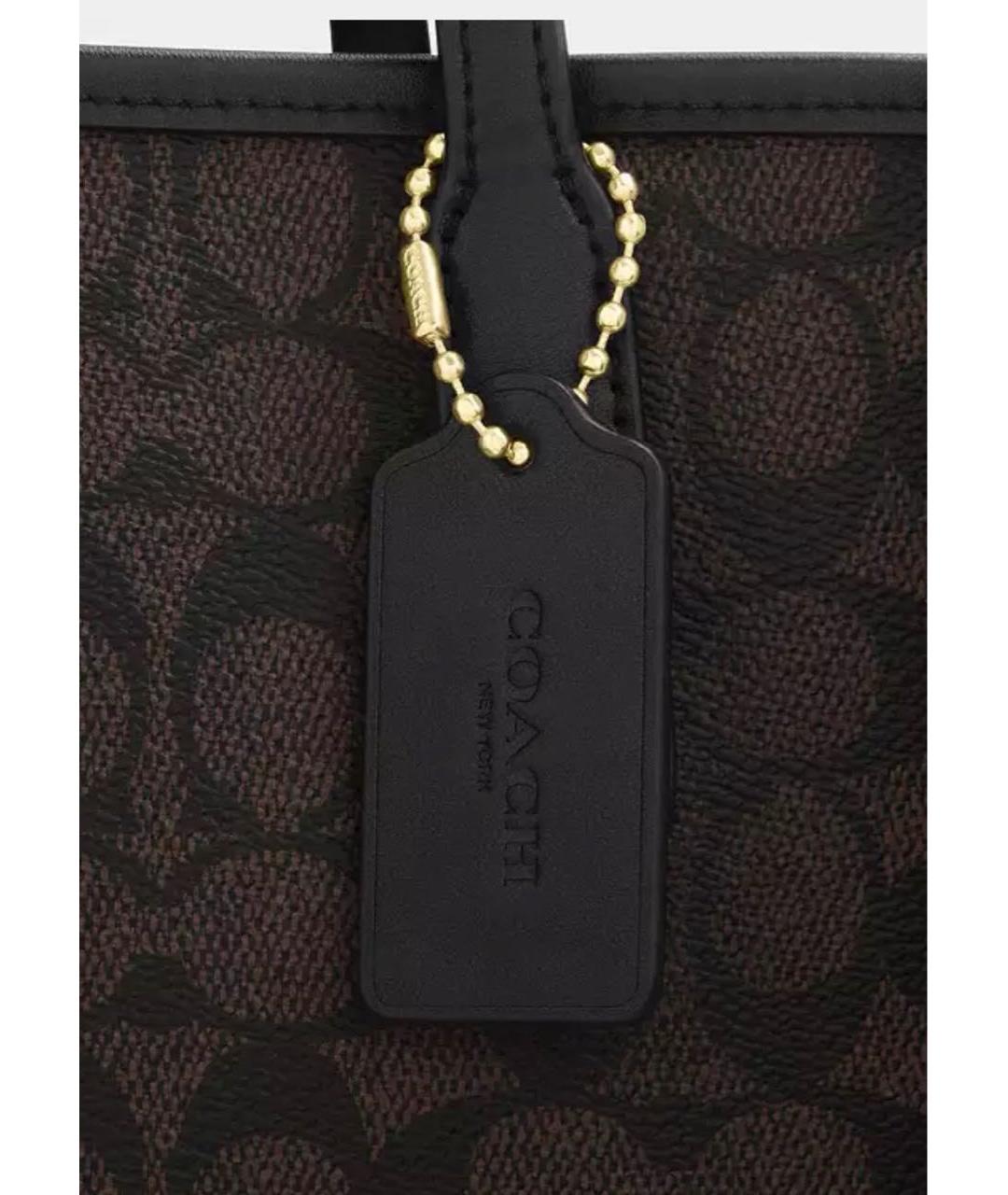 COACH Коричневая сумка тоут, фото 5